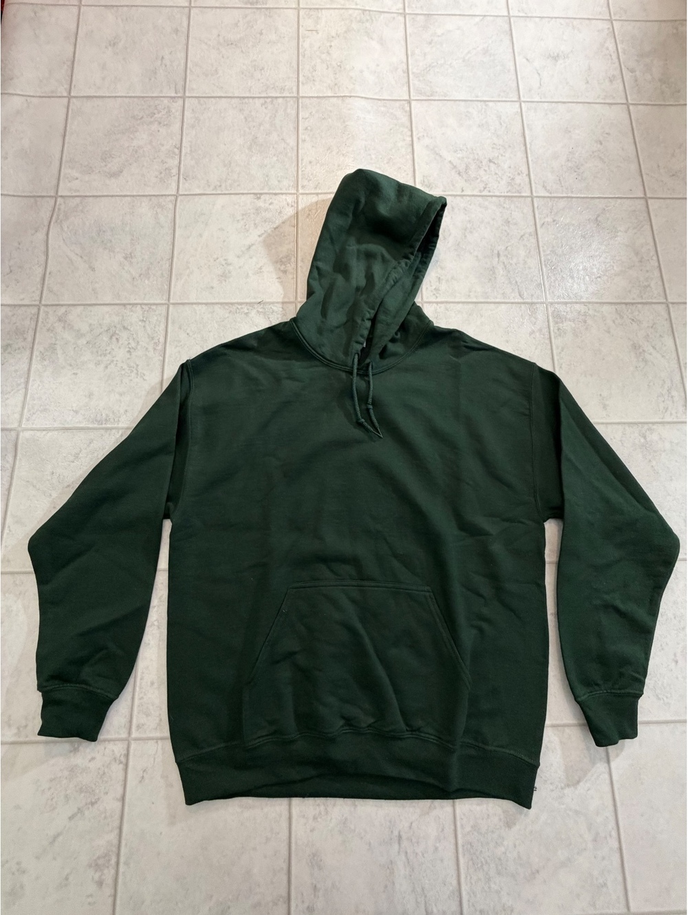 Gildan dark green hoodie